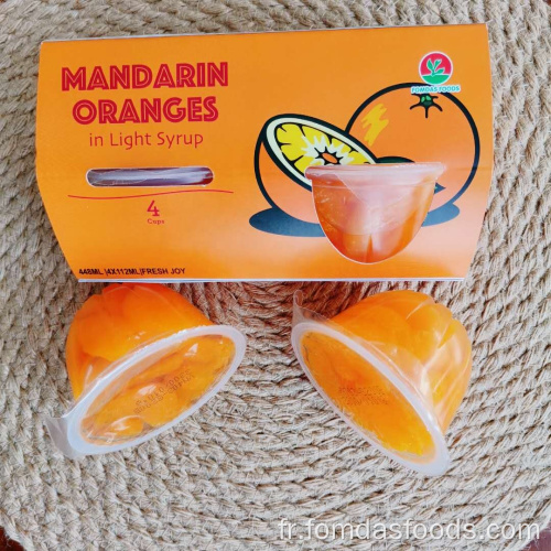 Coupe de fruits 113g Orange mandarin au sirop
